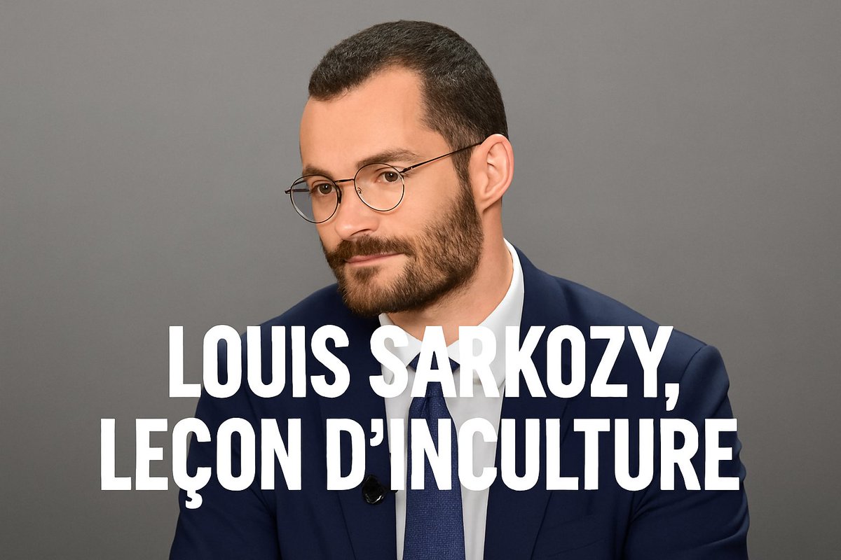 On ne doit pas pouvoir tout dire à la télé sans contradicteur fiable. 
➡️ On voit ça ensemble en quelques tweets 🧵
(pour information: <a href="/napsarkozy/">Louis Sarkozy</a>)