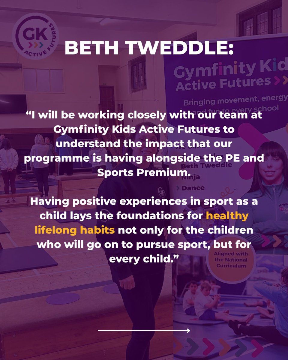 Gymfinity Kids (@gymfinitykids) on Twitter photo We are thrilled to hear the news that the PE & Sports Premium funding across England has been extended throughout the 2025/2026 academic year!
🌟 And that’s exactly why we created GK Active Futures: bit.ly/3SQw8XM
Scroll to see what <a href="/bethtweddlenews/">Beth Tweddle</a> has to say 👉 We are thrilled to hear the news that the PE & Sports Premium funding across England has been extended throughout the 2025/2026 academic year!
🌟 And that’s exactly why we created GK Active Futures: bit.ly/3SQw8XM
Scroll to see what <a href="/bethtweddlenews/">Beth Tweddle</a> has to say 👉