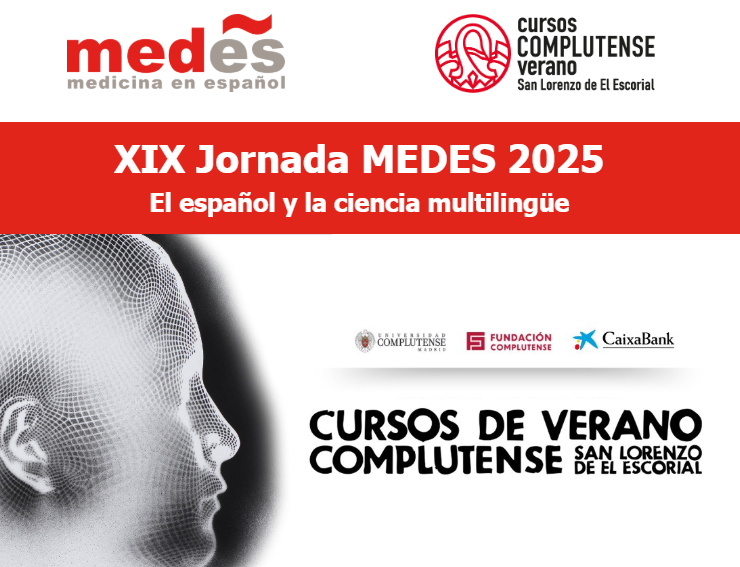 #ReservaTuAgenda | El próximo 7 de julio te esperamos en San Lorenzo de El Escorial para celebrar la XIX #JornadaMEDES 2025: 

«El español de la ciencia multilingüe» 

Consulta el programa e inscríbete: images-editor-acmb.s3.amazonaws.com/images/acumbam…
 
#CursosVeranoUCM