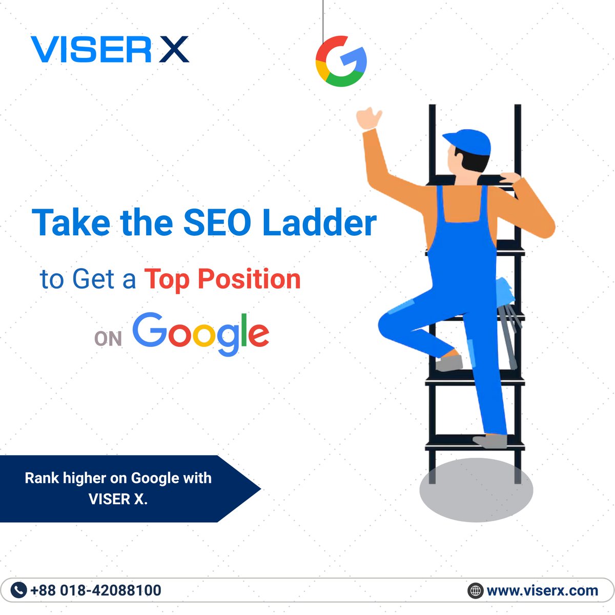 𝐀𝐫𝐞 𝐲𝐨𝐮 𝐃𝐢𝐬𝐚𝐩𝐩𝐨𝐢𝐧𝐭𝐞𝐝 𝐰𝐢𝐭𝐡 𝐒𝐄𝐎 𝐬𝐡𝐨𝐫𝐭-𝐭𝐞𝐫𝐦 𝐫𝐞𝐬𝐮𝐥𝐭𝐬?

SEO doesn’t deliver overnight success, it’s like climbing a ladder &amp; every step brings you closer to the top of Google!

Stay ahead of the competition with VISER X SEO services!