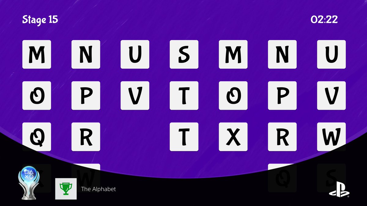 piepp91's tweet photo. Memory Holder: The Alphabet
The Alphabet (PLATINUM)
#PlayStationTrophy #MemoryHolderTheAlphabet, #MemoryHolder #puzzle #memory #logic #casual #singleplayer #Playstation #ps4 #ps5 #indie #indiegame https://t.co/NRgqHlwBUM