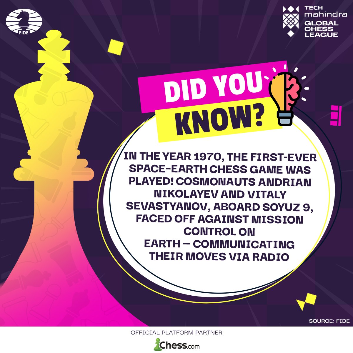 Tech Mahindra Global Chess League (@gcllive) on Twitter photo Talk about a game that was truly out of this world ๐โ๏ธ
#TheNextMove #TechMGCL
<a href="/FIDE_chess/">International Chess Federation</a> Talk about a game that was truly out of this world ๐โ๏ธ
#TheNextMove #TechMGCL
<a href="/FIDE_chess/">International Chess Federation</a>