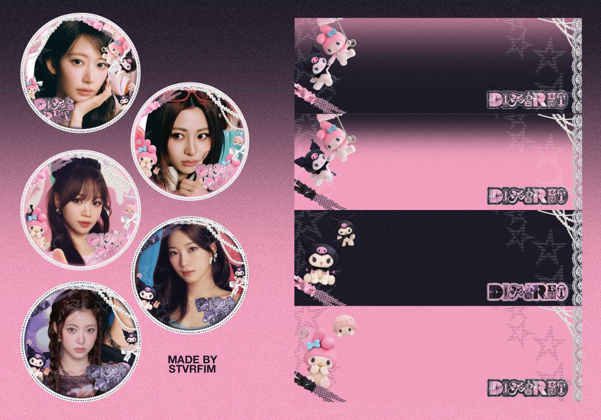 le sserafim x sanrio twibbons ☆

🔗 twibbo.nz/sseradifferent
🔗 twibbo.nz/sseramelody
🔗 twibbo.nz/sserakuromi

google drive download 
🔗 drive.google.com/drive/folders/…