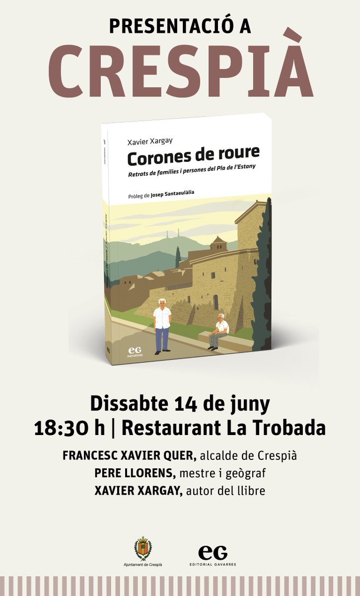 🍂👑🍂

Les 'Corones de roure' d'en Xavi Xargay continuen caminant pel Pla de l'Estany: aquest divendres, cap a #Porqueres, i dissabte, a #Crespià. Un homenatge a un món canviant que continua sent testimoni de la memòria d’aquest petit i fantàstic tros de món.