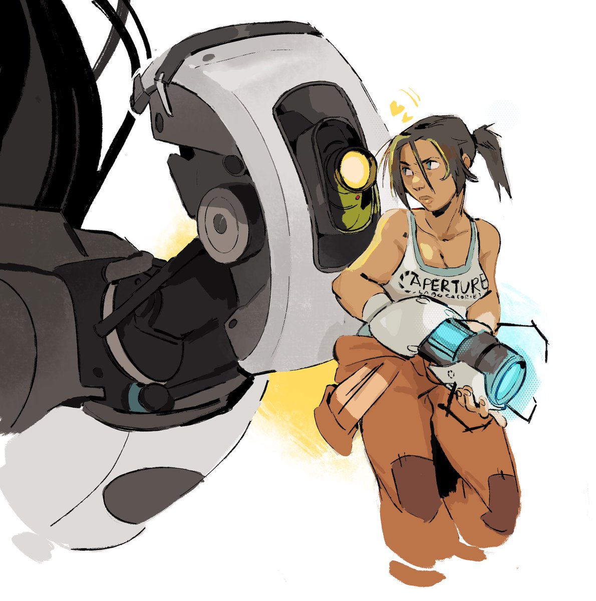 Chell and Glados…