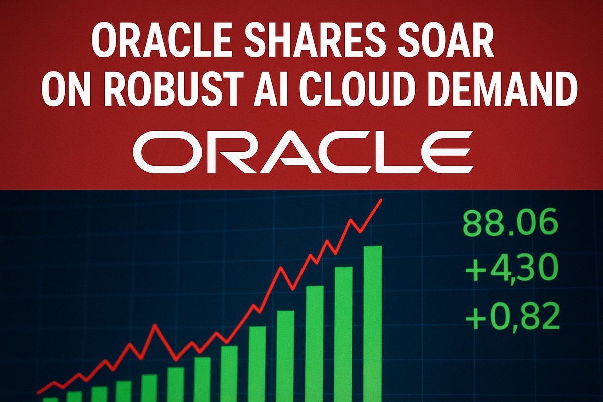 TodayInUS_World's tweet image. Oracle Stock Soars on Back of Robust AI Cloud Demand and Upbeat Outlook
todayinusandworld.com/today-in-us-%2…

#Oracle #AICloud #OracleStock #CloudComputing #ArtificialIntelligence #TechStocks #OracleCloud #EnterpriseAI #CloudInfrastructure #AIInvesting