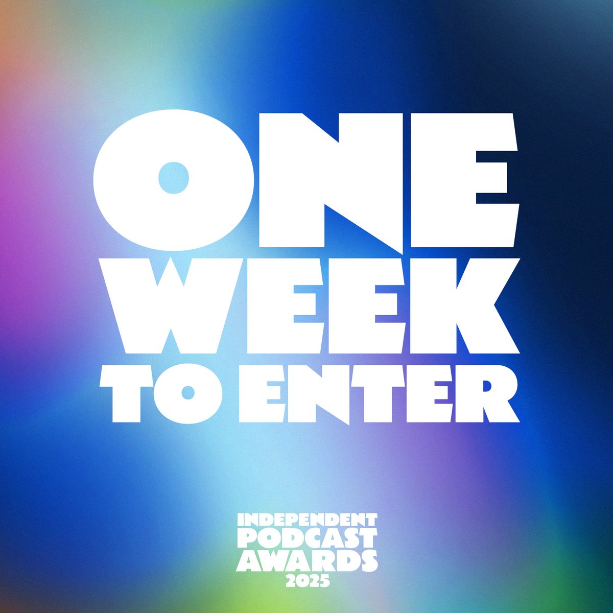 Yes, you read that right...

There is only ONE WEEK left to enter this year's Independent Podcast Awards! ⏳

What are you waiting for? Enter now: independentpodcastawards.com/IPA25/en/page/…
 
#Indiepods25