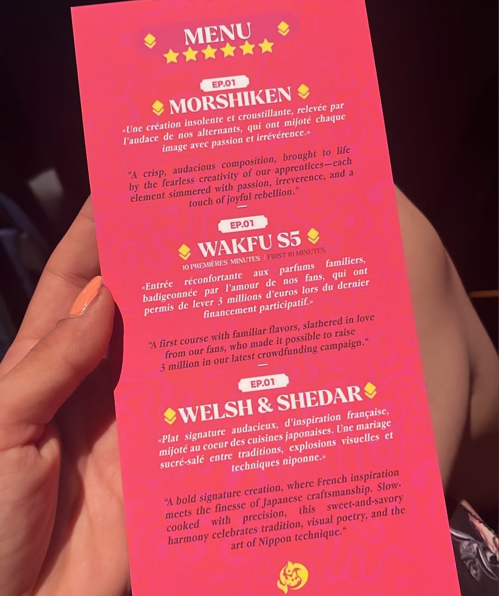Tsunadida's tweet image. C’était une dinguerie !!! Welsh & Shedar m’a tellement hype. C’est en collaboration avec un studio japonais, c’est si beau, un vrai coup de coeur 🥹 Bravo pour tout @AnkamaAnim et merci pour l’invitation ❤️