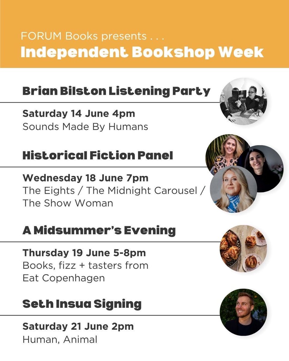 Forum Books + the bound + The Accidental Bookshop tweet media