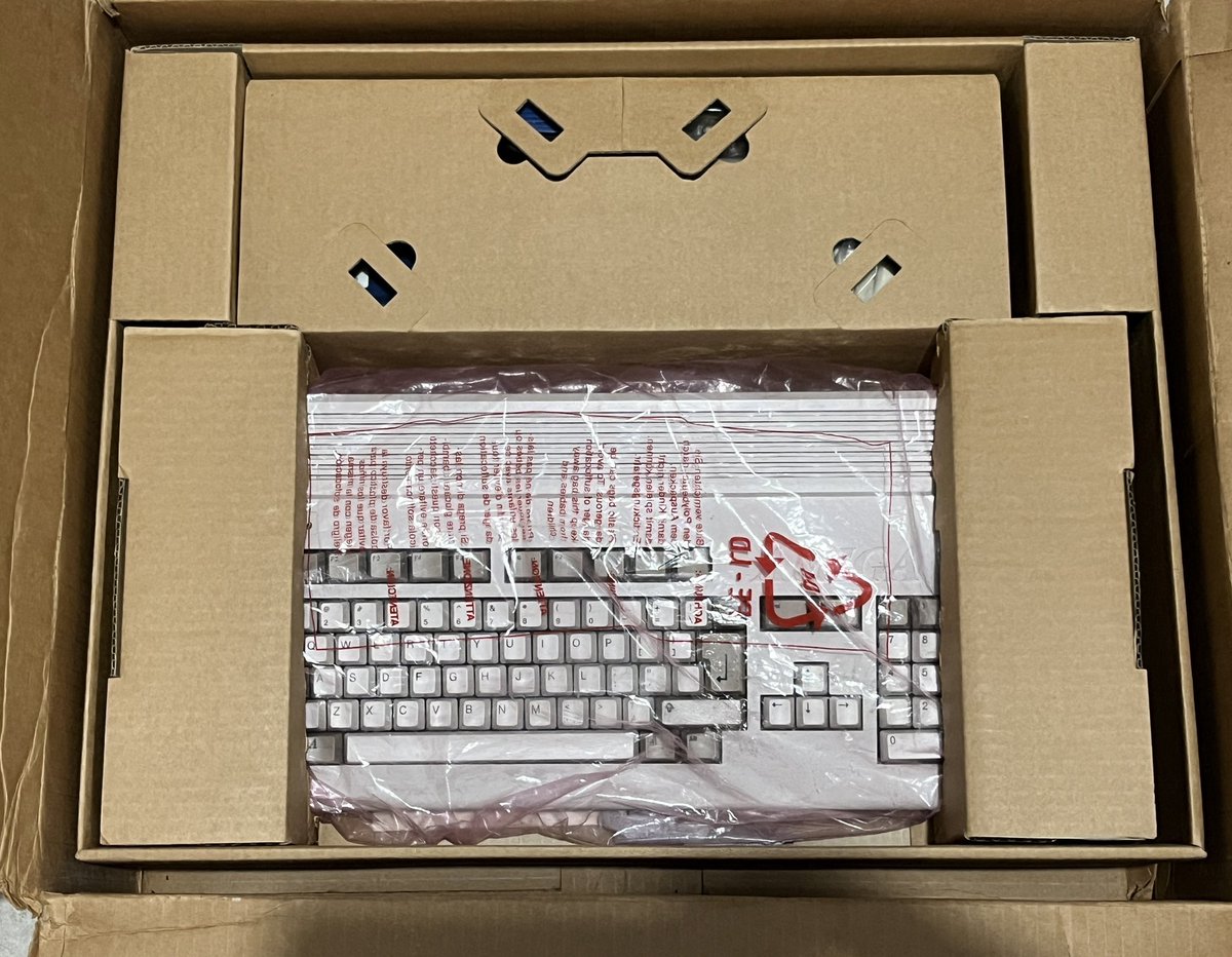 raymnegron's tweet photo. @CommodoreBlog Love the Amiga! One for daily gaming and a  other 1200 still in its box 😍 https://t.co/uT7hoSi62u