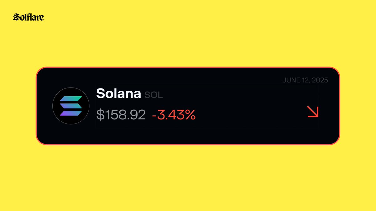 Solana price update: $SOL dipped by 3.43%

Time for another I’m buying the dip type tweet... or some quality memes? 👀
