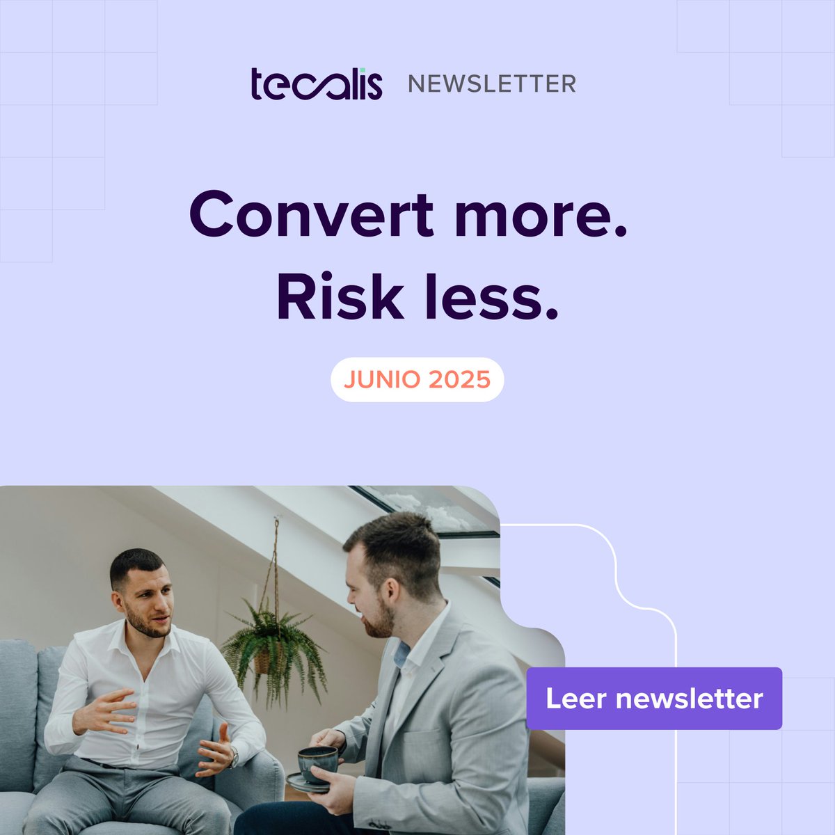 🚀 ¡Ya está aquí la 2ª edición de "Convert More. Risk Less."!

No olvides suscribirte para no perderte ninguna entrega cargada de estrategias, innovación y oportunidades. 💡 Leela en: hubs.la/Q03rPwlK0

#RegTech #Fintech #Noticias