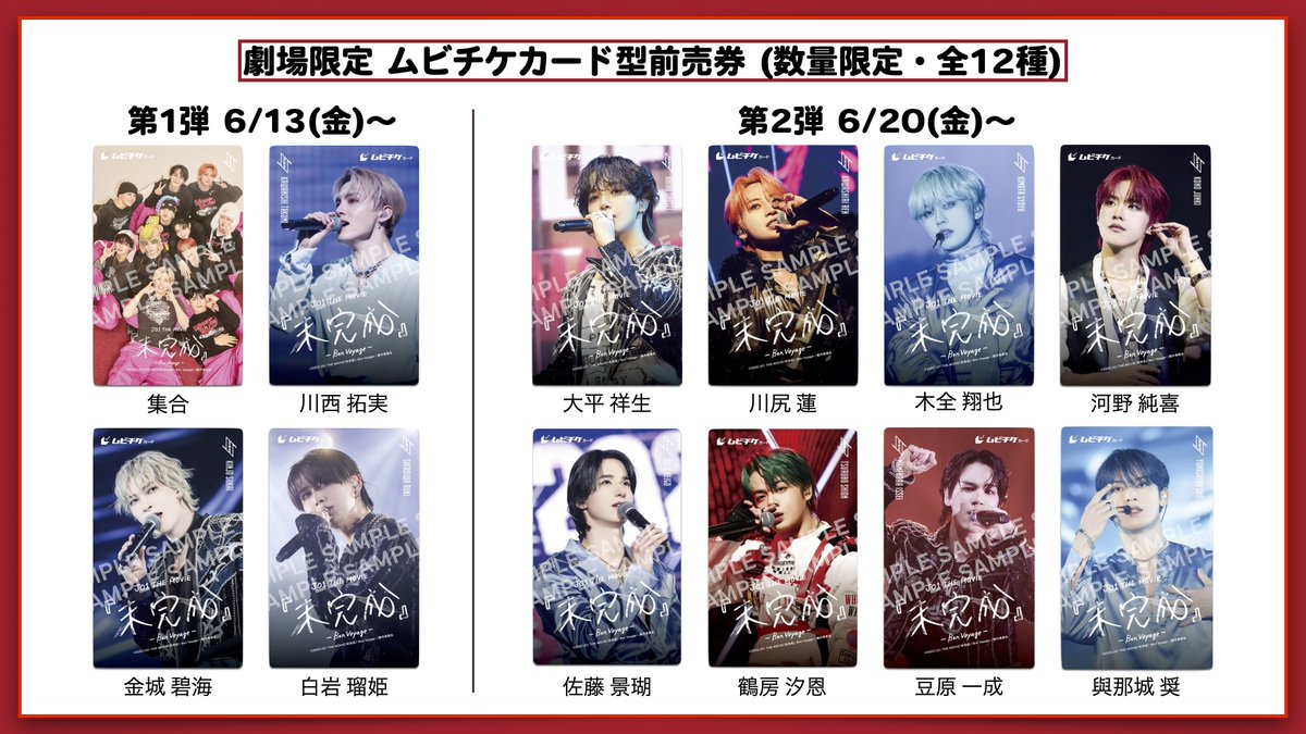 JO1 THE MOVIE『未完成』-Bon Voyage-』 劇場限定ムビチケカード型前売