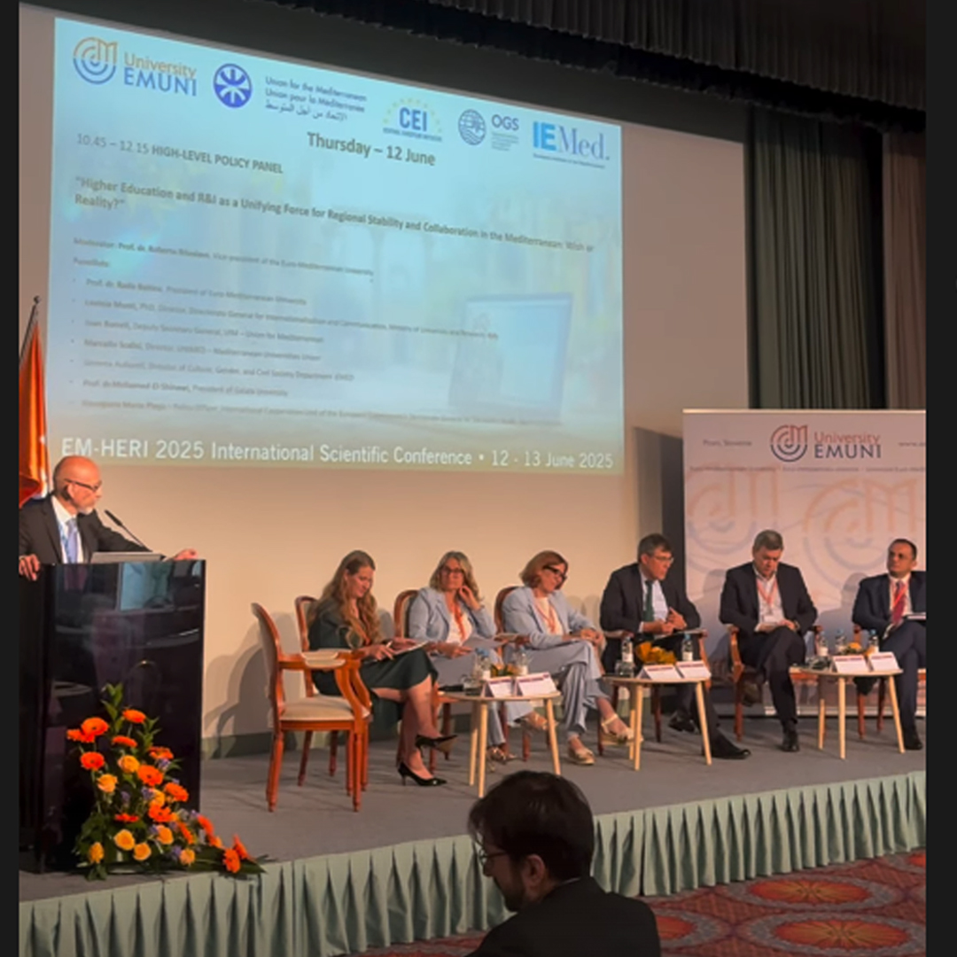 The IEMed participates as co-organiser in the 2025 Higher Education Conference of the Euro-Med University in Slovenia.

The opening included welcome remarks by <a href="/RadoBohinc/">Rado Bohinc</a> (<a href="/emuni/">EMUNI University</a>'s president), <a href="/JoanUfMBCN/">Joan Borrell Mayeur</a> (#UFM), and <a href="/GAubarell/">Gemma Aubarell Solduga</a> (IEMed), among others.

🌐emuni.si/conference/