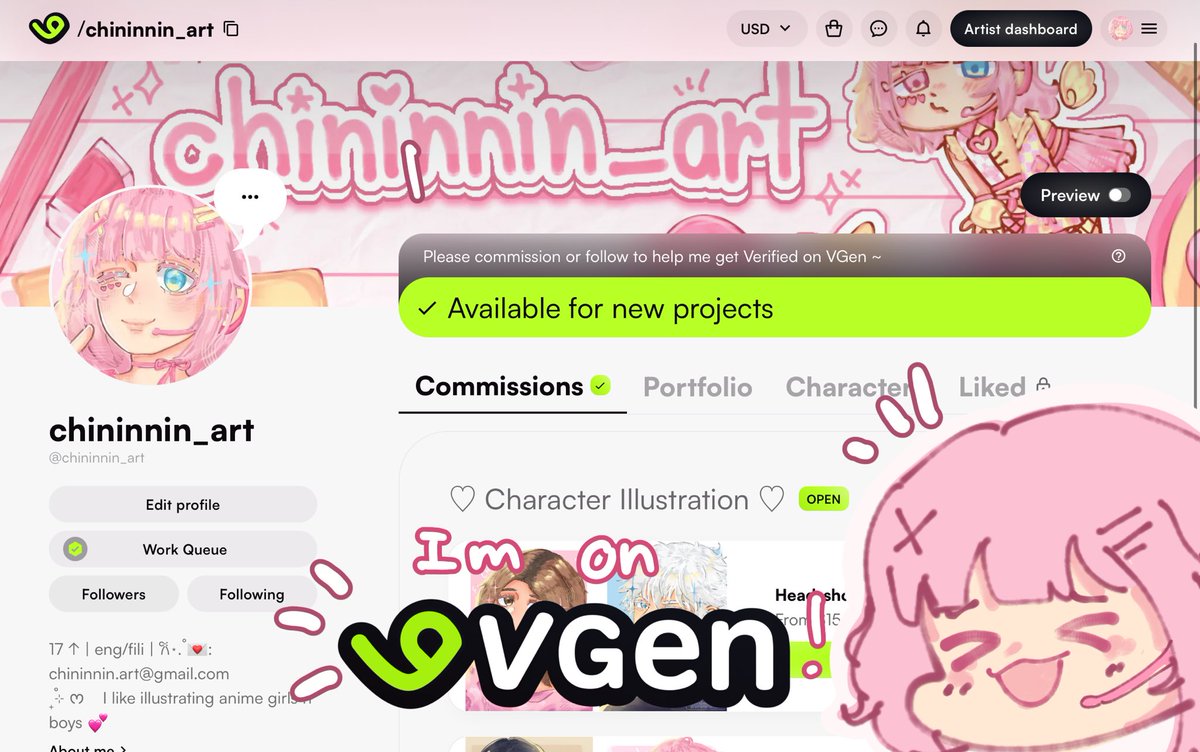 chi ♡ vgen comms open !! tweet media