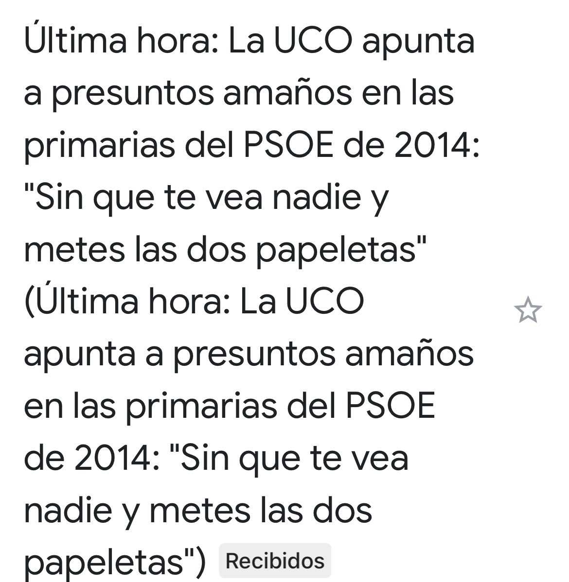Márchese Sr <a href="/sanchezcastejon/">Pedro Sánchez</a> , márchese <a href="/PSOE/">PSOE</a> y a Ud Sr <a href="/NunezFeijoo/">Alberto Núñez Feijóo</a> vaya a la yugular, es ahora o nunca <a href="/ppopular/">Partido Popular</a> . Como se afiance en el poder #España se convertirá en lo menos parecido a una #democracia plena