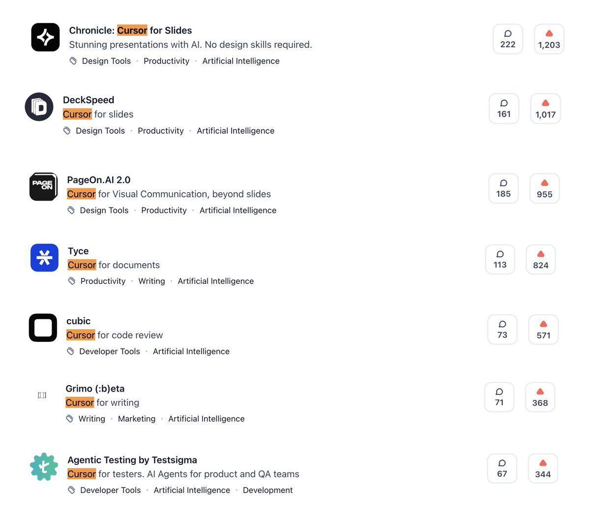 4月以降「〇〇版Cursor」のパンチライン使うサービス増えてきてて、2年前の「〇〇版Copilot」のような状態。