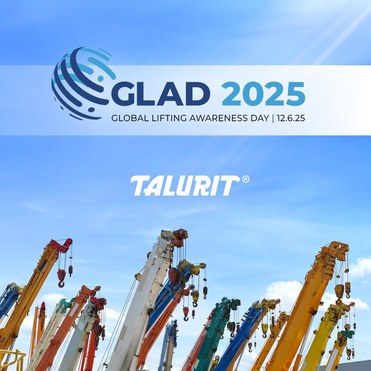 At Talurit Group, safety is not just a value - it is in our DNA. With 75+ years of supporting wire rope professionals worldwide, we are proud to stand behind #GLAD2025 &amp; the global movement for safer lifting practices. ✔️ talurit.com | #Talurit #liftingindustry