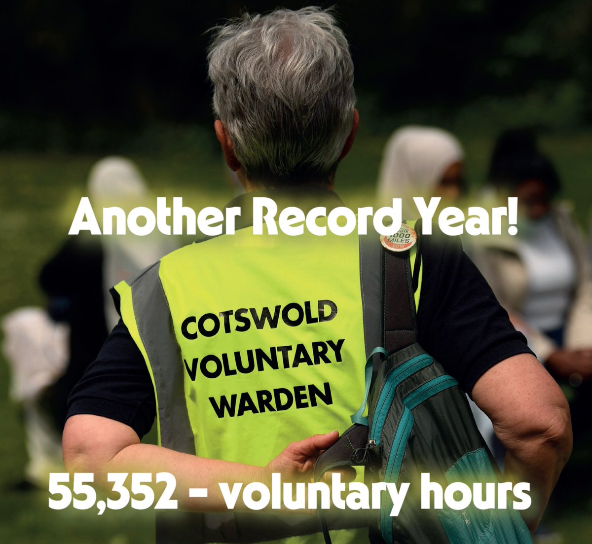 MiketheWarden's tweet photo. "Another Record Year by the Cotswold Wardens!"

Huge congratulations to my fellow Cotswold Voluntary Wardens, during the year 2024-25 they contributed over 55,000 hours of voluntary work. An 8% increase on the record year of 2023-24.
@CotswoldsNL 
#Cotswolds #volunteering https://t.co/H4goB2l8GA