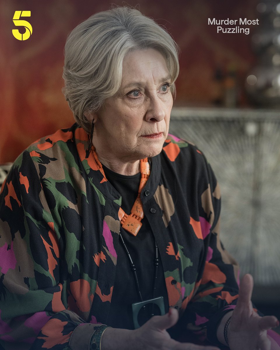 channel5_tv's tweet photo. A murder shakes a quiet town - and a cryptic clue is left behind 🕵️‍♂️ The police turn to Cora Felton, the Puzzle Lady, but as she digs deeper, dark secrets unravel… and she lands in the killer’s sights. 👀

Murder Most Puzzling. 19th June 8pm. Watch | Stream on 5
#murdermostpuzzling #PhyllisLogan