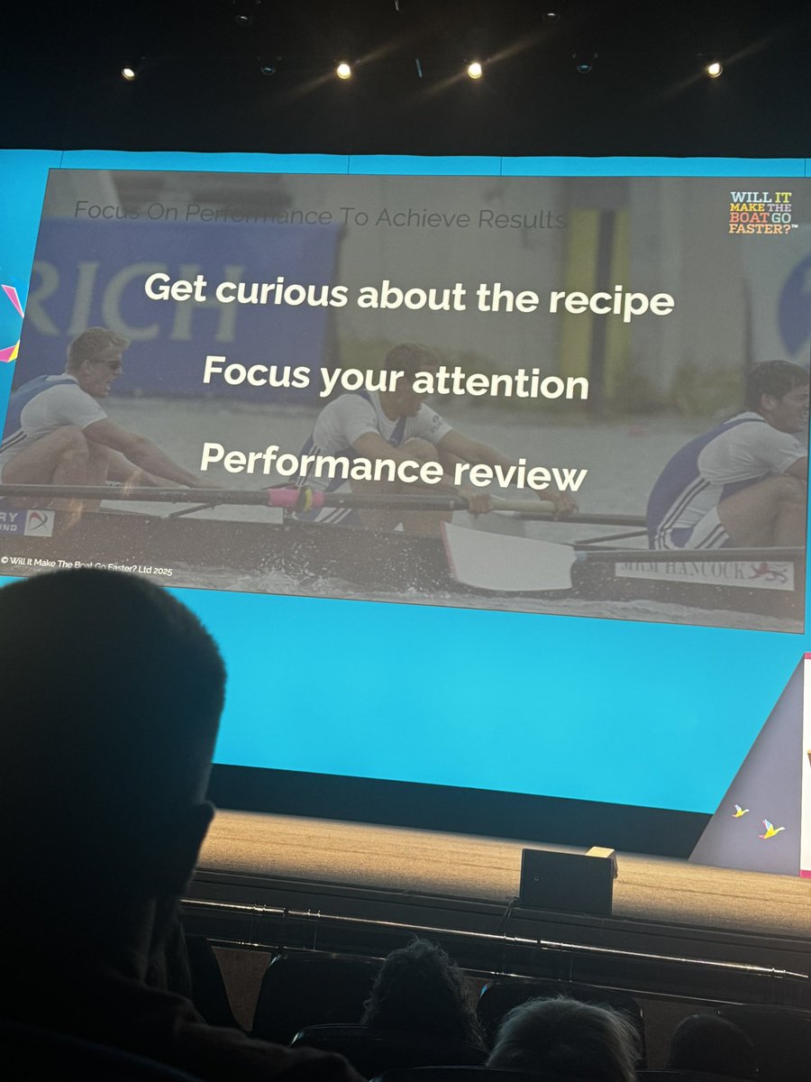Great to hear @BenHunt_Davis speak at the inspiring leadership conference. That "Will It Make The Boat Go Faster?" principle is so powerful. #WeAreLEO