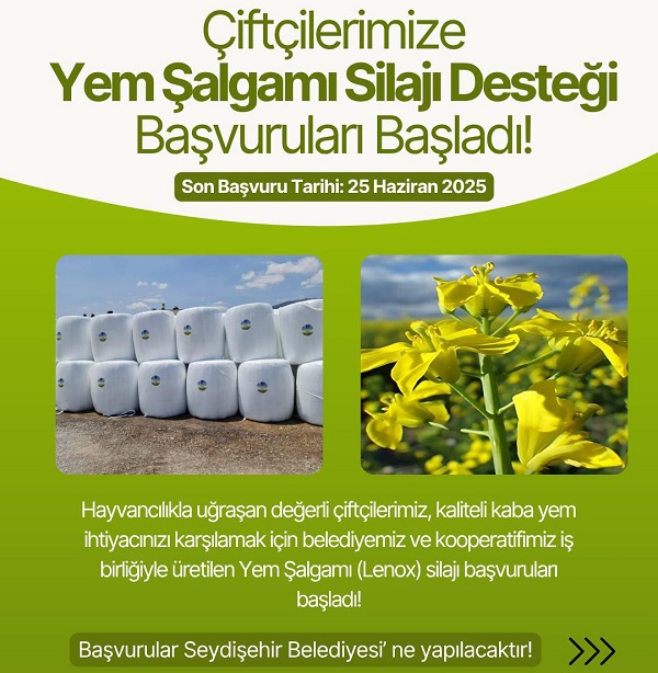 Hayvancılık yapan çiftçilere yem şalgamı bitki balyası veriliyor! seydisehirgundem.com/hayvancilik-ya…