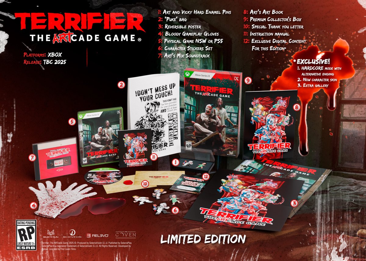 TerrifierGame's tweet image. 🩸🔪Just a reminder that yes Terrifier The ARTcade Game will also have a physical edition on #Xbox and YES, the game will come in a proper CD.

videogamesplus.ca/collections/te…

#physicalgameslove