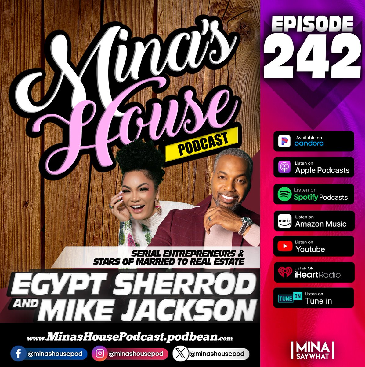 MINA SAYWHAT (@minasaywhat) on Twitter photo Next <a href="/MinasHousePod/">Mina's House Podcast</a> dropping today at 12p ft <a href="/EgyptSaidSo/">EGYPT SHERROD</a> x <a href="/DJFADELF/">DJ FADELF</a> ๐๐
#minashousepodcast
#egyptsherrod
#mikejackson
#marriedtorealestate Next <a href="/MinasHousePod/">Mina's House Podcast</a> dropping today at 12p ft <a href="/EgyptSaidSo/">EGYPT SHERROD</a> x <a href="/DJFADELF/">DJ FADELF</a> ๐๐
#minashousepodcast
#egyptsherrod
#mikejackson
#marriedtorealestate