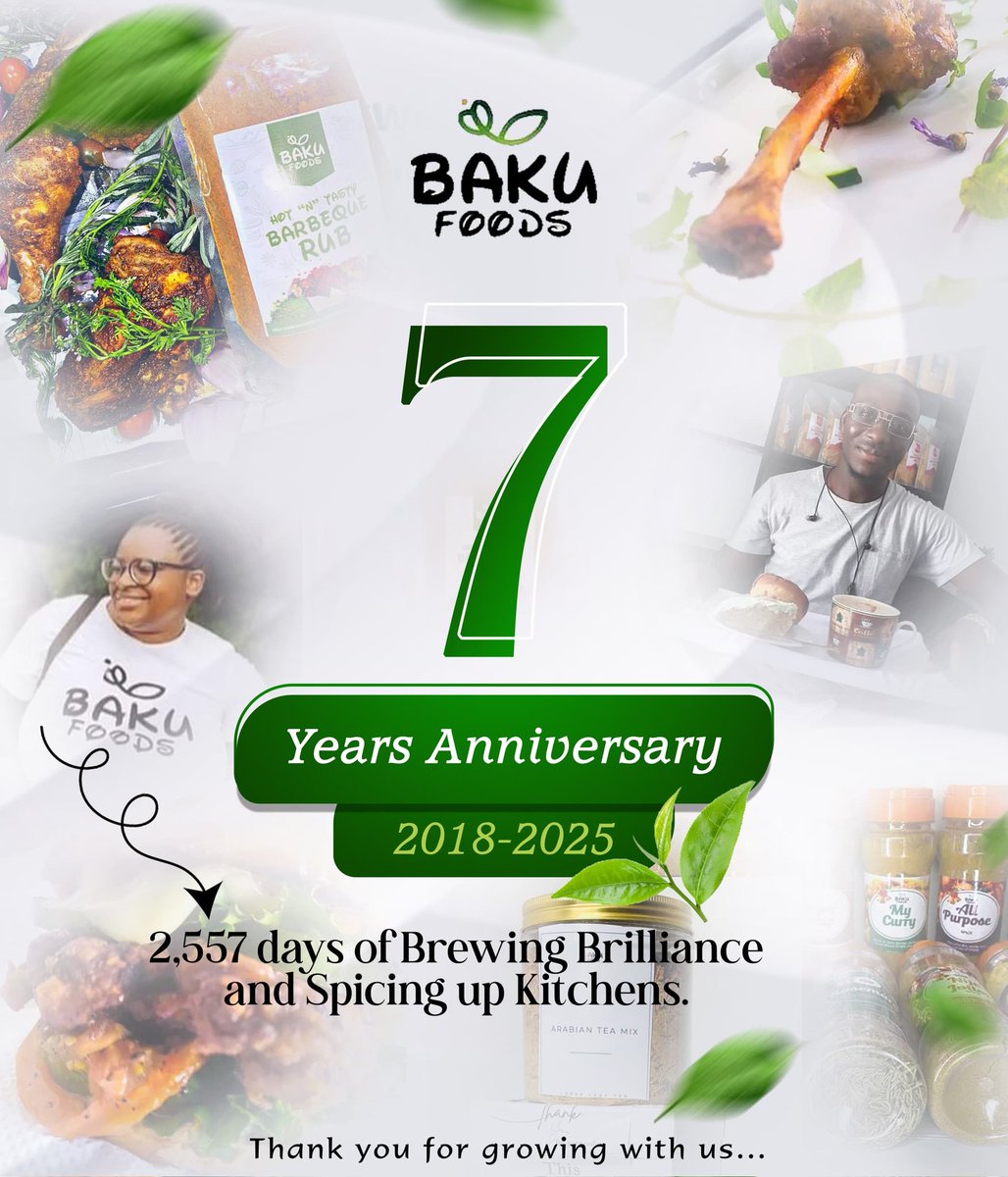 BakuFoods's tweet photo. Thank you for sticking with us for the past 2,557 days✨.

It’s been a journey of hope, dedication, and a whole lot of resilience. What started out by chance has grown into something so beautifu and we’re honestly so grateful. https://t.co/Wsv4DeJQKf