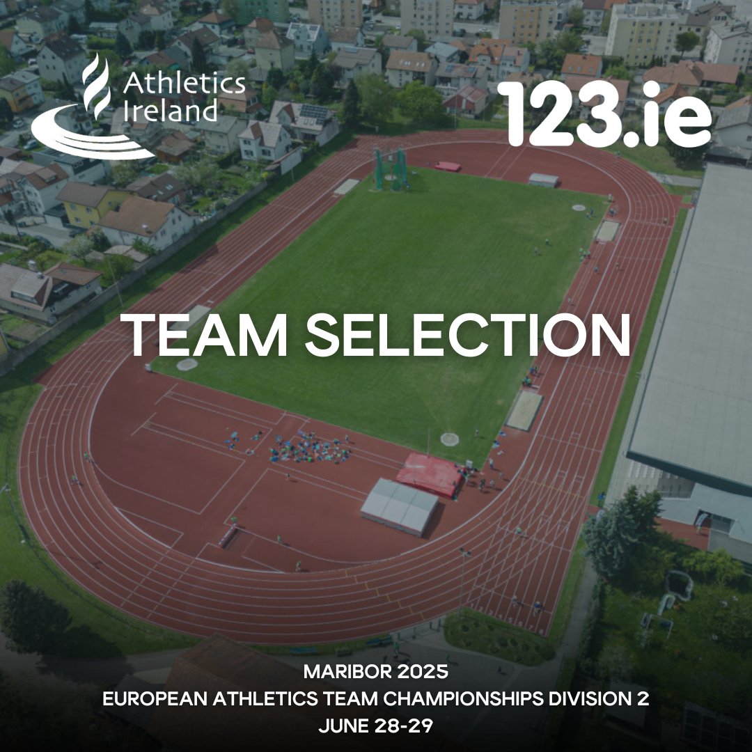 Our squad for Team Champs is locked in! 🔒🇸🇮

Athletics Ireland has today announced a 46-strong team for the European Athletics Team Championships Division 2 which takes place in Maribor, Slovenia on June 28th and 29th 🤩

Announcement ➡️ tinyurl.com/36ndasmr

#IrishAthletics