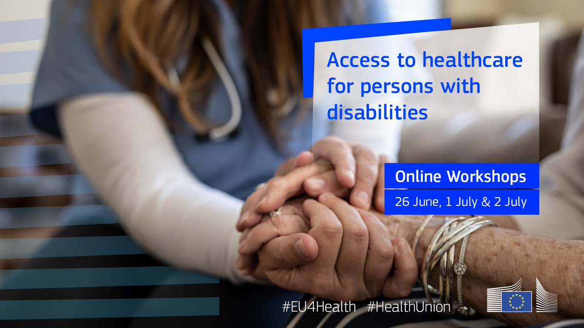 How can we eliminate barriers to healthcare for persons w/ disabilities?
How can we create more inclusive health systems?
Join a series of workshops to gain insights with practical implications.
Register here👇
europa.eu/!YqBXnc
#HealthUnion #EU4Health