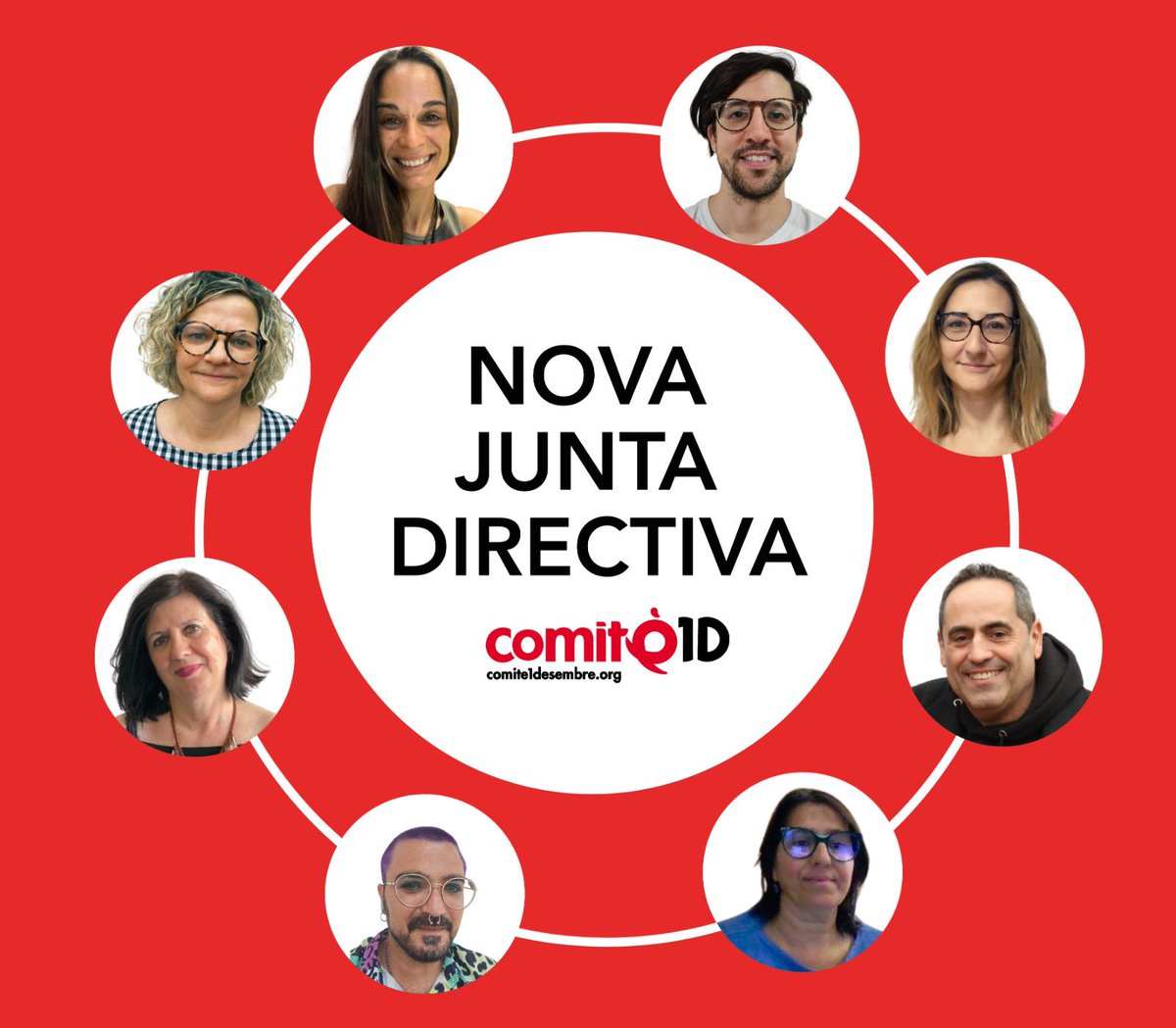 📣 Ahir, durant l’Assemblea General del Comitè 1r de Desembre, es va renovar la Junta Directiva.

Comencem una nova etapa amb compromís i energia per seguir defensant els drets de les persones amb VIH i la salut sexual i reproductiva. 🙌

🔗 Més informació:comite1desembre.org/ca/transparenc…