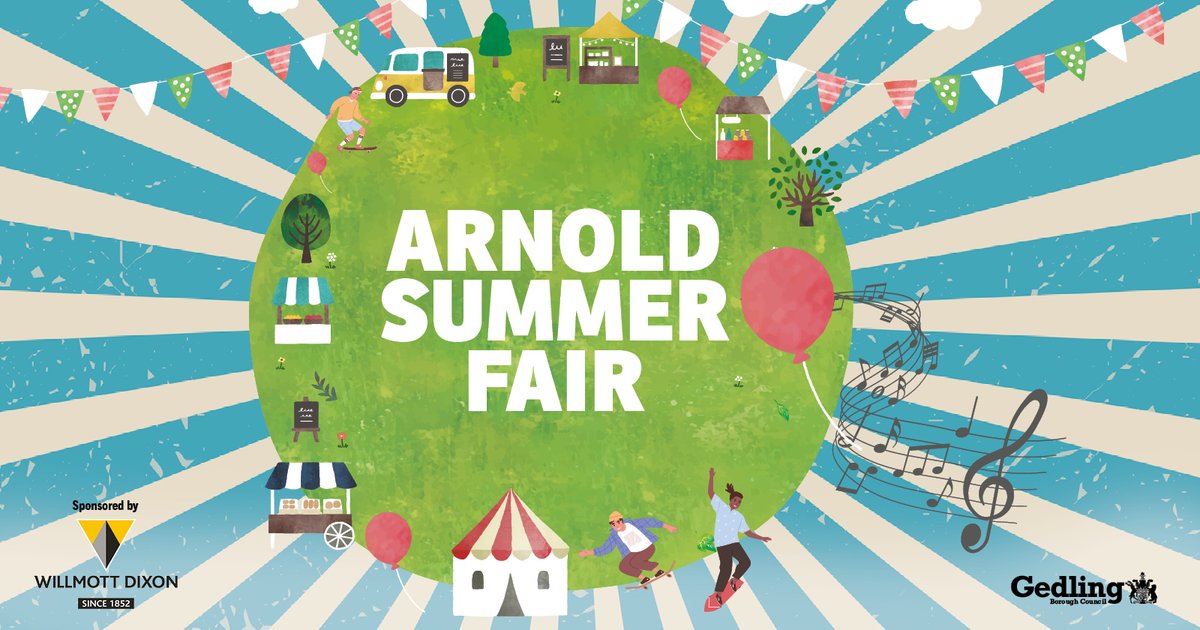 There's just over a week to go until this year's Arnold Summer Fair &amp; the stage programme's been announced, as well as the workshops timetable. Visit the what’s on page for details and get planning what you are going to do on the day. See you on 21 June! orlo.uk/AKilu