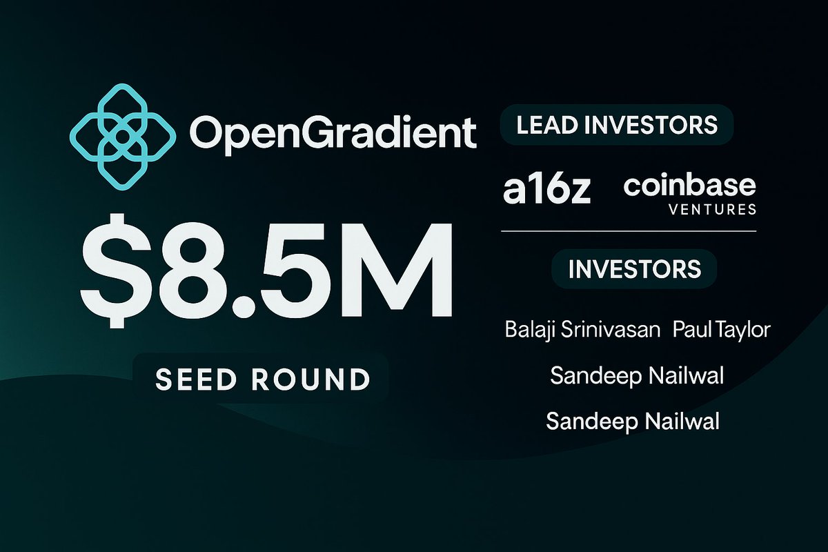 OpenGradient raised $8.5M from a16z🪂

Are u Ready?

Follow this step-by-step guide 🧵👇