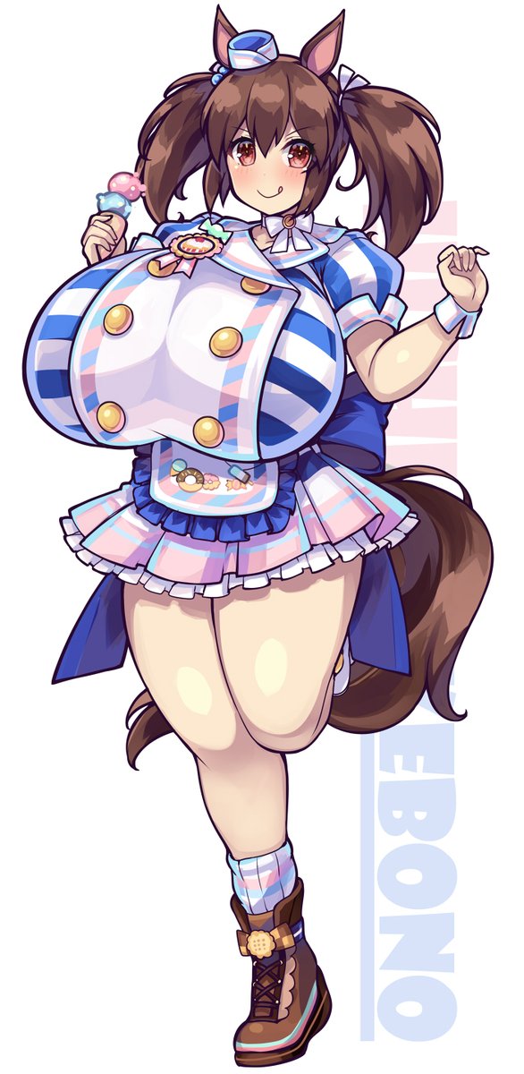 マベボノ(サイズ差)
#ウマ娘
#マーベラスサンデー
#ヒシアケボノ 