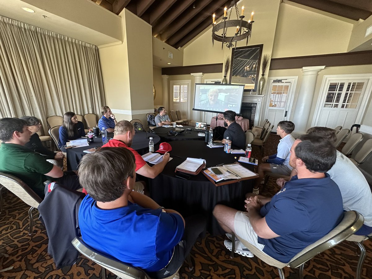Our <a href="/giaasports/">GIAA</a>  Aspiring ADs Cohort got a special treat with an appearance from  <a href="/RichfieldRich/">Rich Barton</a> -dropping more nuggets than McDonald’s! Throughout this cohort, they’ll meet many leaders in athletic administration to receive the very best wisdom from mentors across the country.