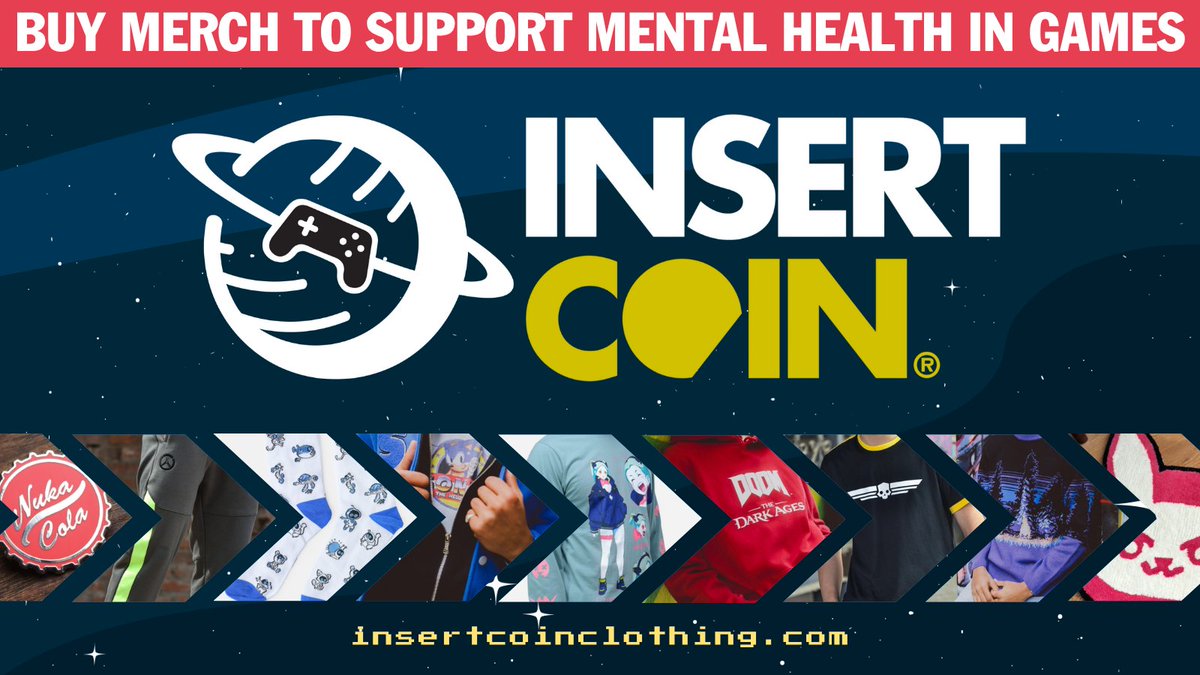 SafeInOurWorld's tweet photo. The amazing folks at @InsertCoinTees are donating a portion of every sale to Safe In Our World TODAY ONLY!!! 💚

Pick up some great games merch, all while supporting mental health in video games. ✌️🎮

🪙 https://t.co/YGg7Wdjaoo https://t.co/AMAHHweI9n