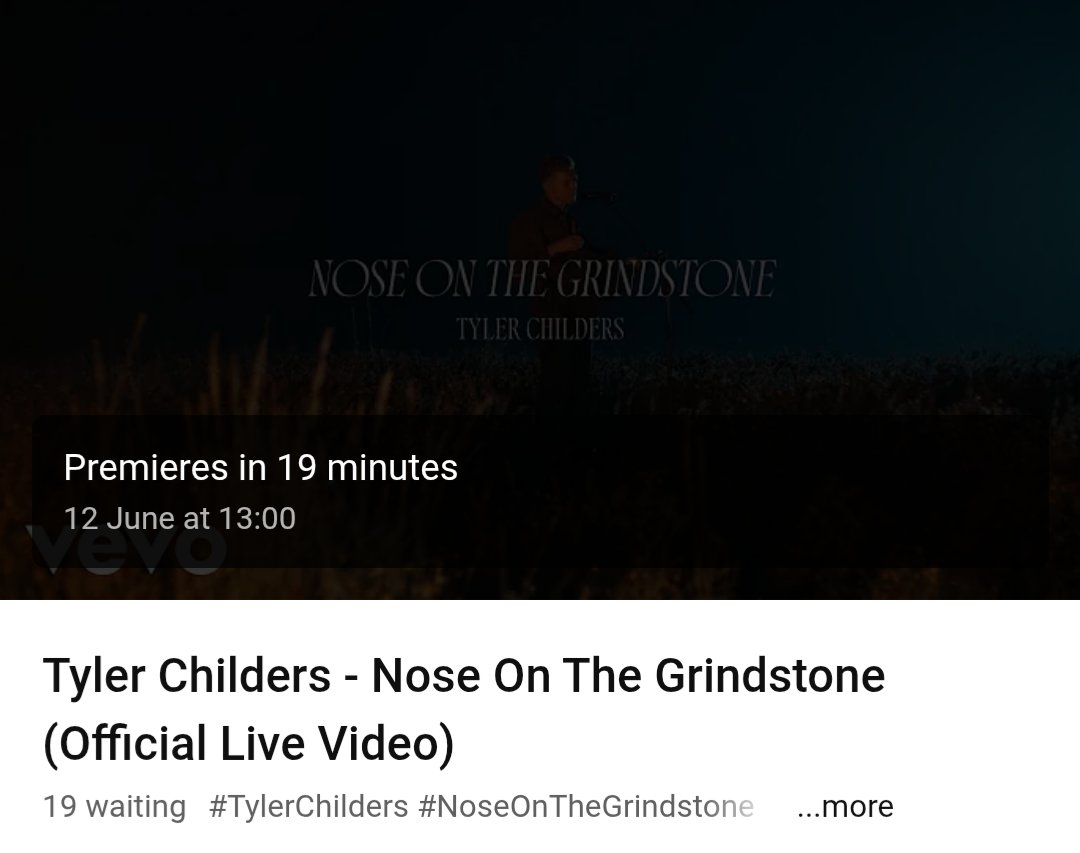 So it's a Grindstone video from Tyler Childers ❤️ Patiently waiting...
