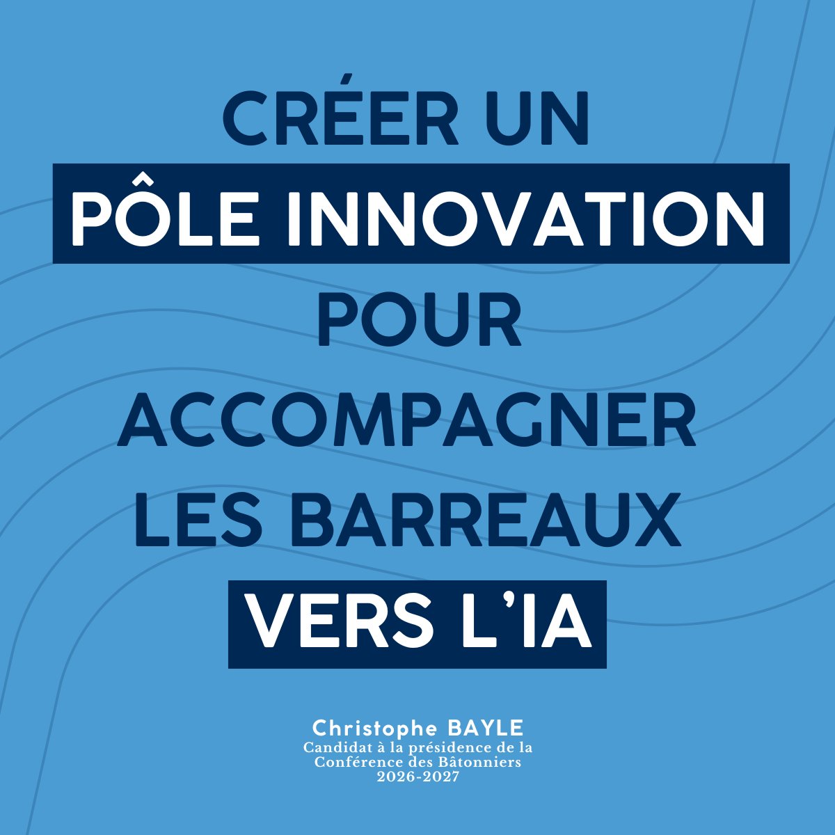 🤖 L’IA ne remplacera pas l’avocat, mais transforme notre métier.
Je propose la création d'un pôle innovation à la Conférence pour assurer veille, formations, mutualisation.
Pour une IA maîtrisée, partagée, déontologiquement encadrée.
👉 Plus de détails : christophebayle.fr