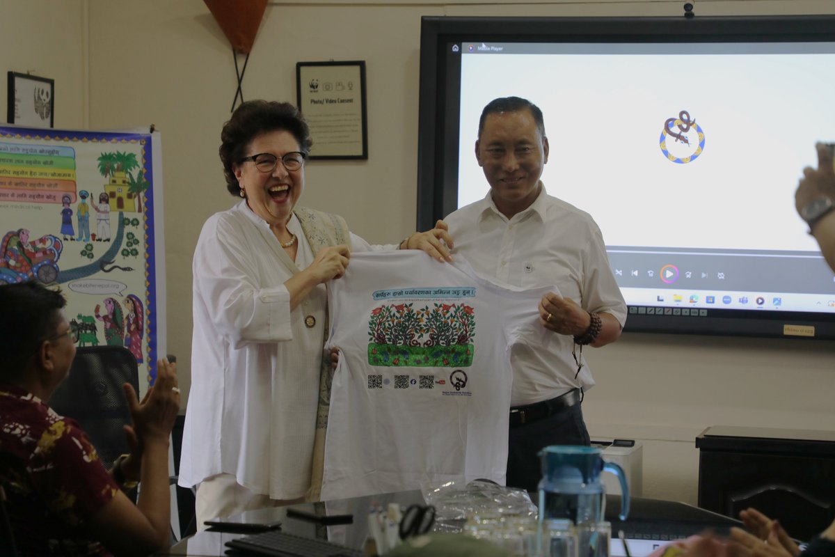 WWFNepal's tweet image. Snake bites affect up to 40,000 people & cause 3,000 deaths annually in Nepal.
WWFNepal & Rotary KTM held a press meet to discuss the Snake Bite Prevention Campaign, focusing on awareness, treatment, and saving lives through preventive & curative measures!
#SnakeBitePrevention