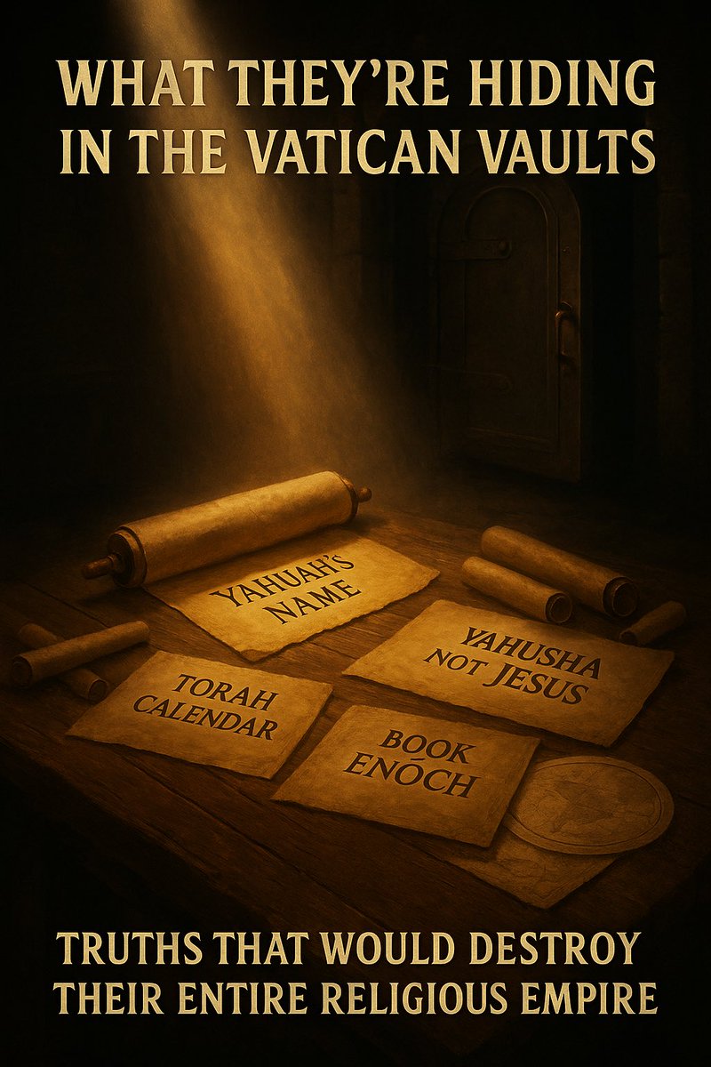 If we ever cracked open the Vatican Vaults… the lies would crumble overnight.
Behind marble walls lies the proof:
📜 The real Name
📜 The real Messiah
📜 The real Scriptures
But Rome sealed it. Yahuah is unsealing it.
📖 Rev 18:4 | Luke 8:17