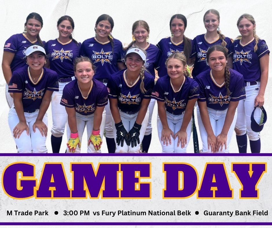 It's GAME DAY!
We also have a 6:30 game tonight. Field and opponent TBA
#BoltsBoom #SEI2025