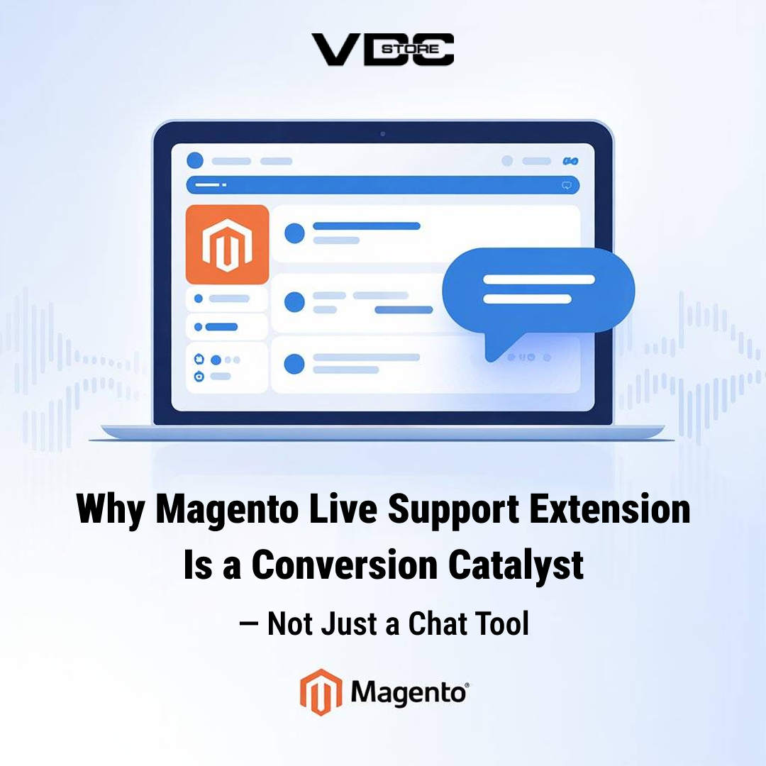 StoreVdc's tweet photo. Boost conversions with more than just chat! 💬
Discover how the Magento Live Support Extension turns conversations into sales and keeps your customers coming back.
#Magento #eCommerce #liveChat #CustomerSupport
👉 Explore it now at https://t.co/mJVHzYTxLQ https://t.co/0bws8Zr31K
