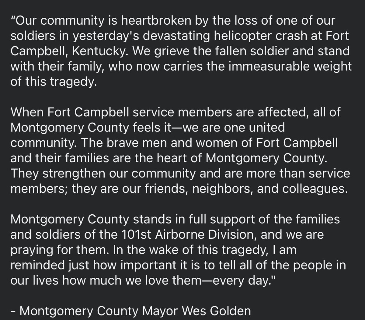 Prayers For <a href="/101stAASLTDIV/">101st Airborne Div.</a>