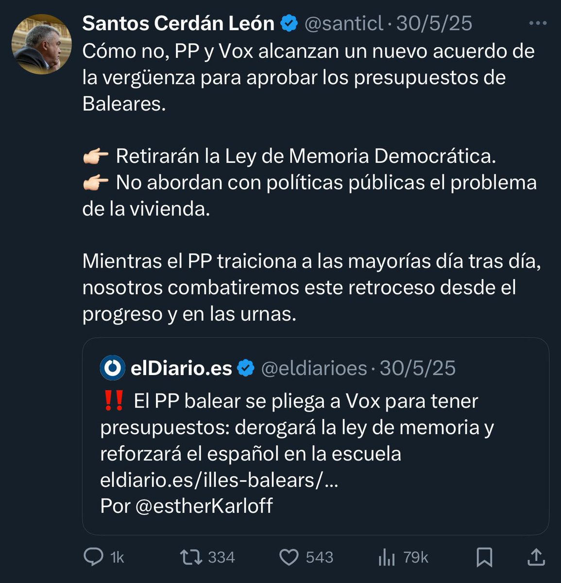 Indignitat, Vergonya, Traició

paraules que m’he cansat de sentir de part d’aquests gàngsters del PSOE aquests dies…

Plens de merda s’han esforçat en crispar a alguns sectors mentint sobre un acord de presuposts… 

Tot ho feien per taparse ses vergonyes, i sa Veritat sempre