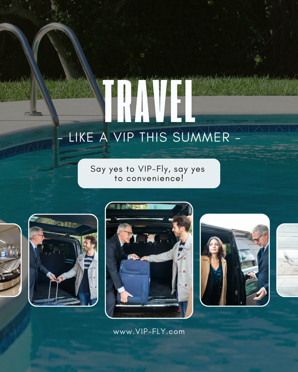 ✈️ Heading abroad this summer? Make your airport experience just as smooth as your holiday with VIP-Fly!

Relax in comfort, and feel like a VIP before you even board.

📲 Book now at vip-fly.com

#VIPFly #AirportLuxury #SummerTravel #StressFreeFlying
