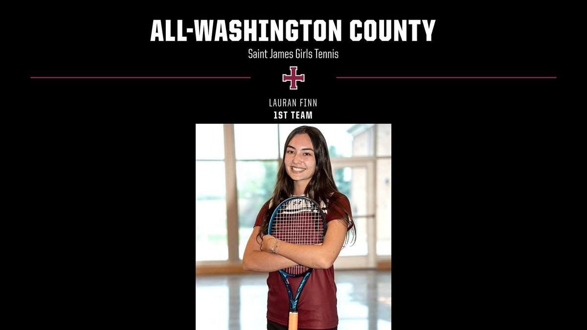 Congratulations Lauran for making the All-Washington County Girls Tennis Team!