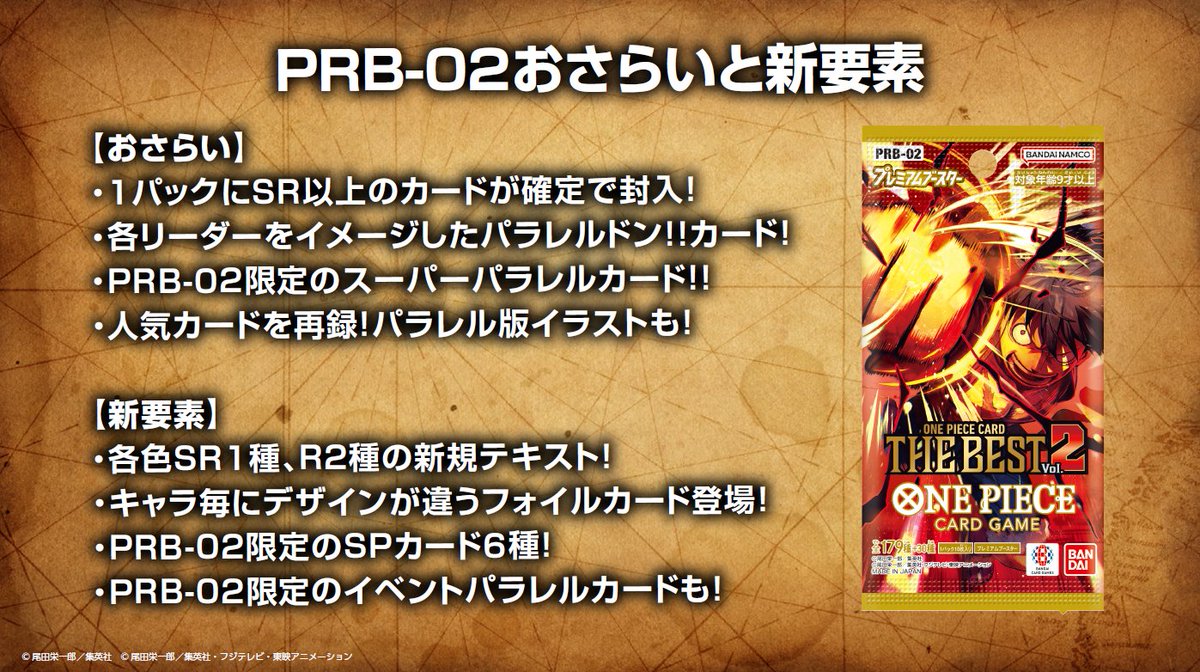 プレミアムブースター THE BEST vol.2 PRB-02 カートン 未開封カートン】プレミアムブースター ONE PIECE CARD THE BEST