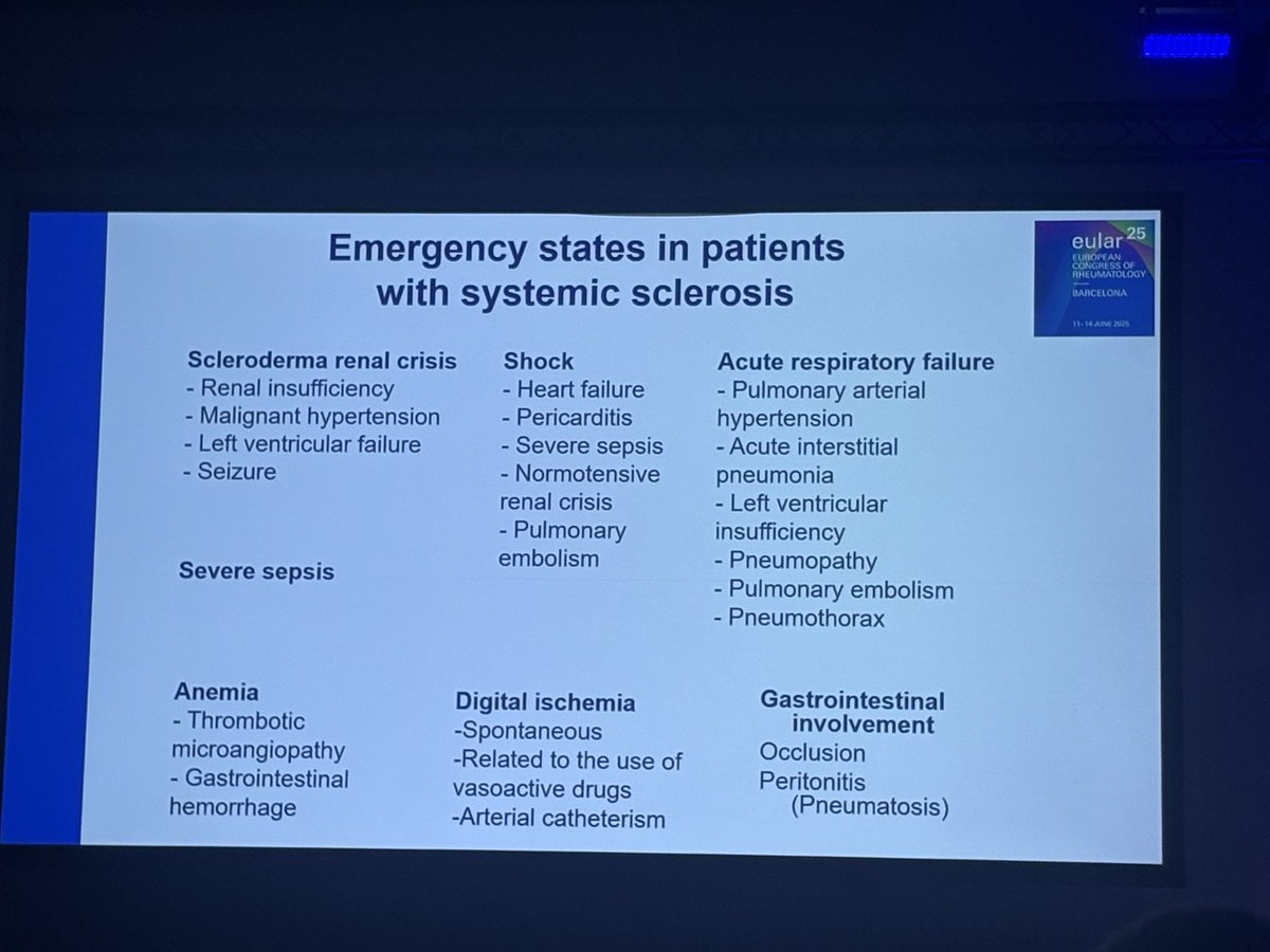 Scleroderma emergencies
#EULAR2025