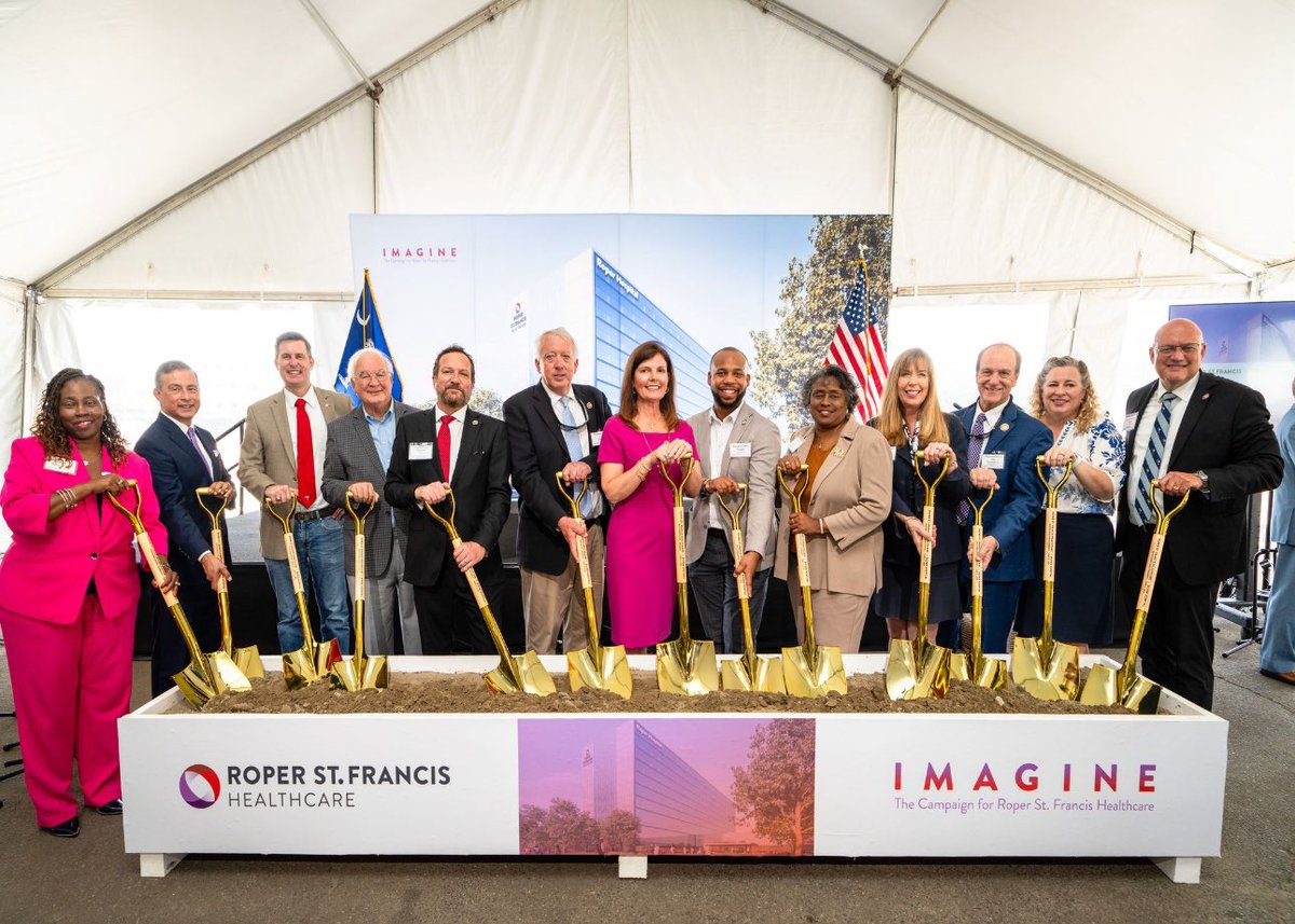 It was wonderful to be in the Lowcountry yesterday for the groundbreaking of the new <a href="/RoperStFrancis/">Roper St. Francis Healthcare</a> Hospital Campus. Thank you to this community and hospital leadership for continuing to invest in the health and wellness of your people. #AimHigherSC